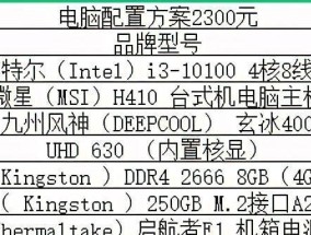 电脑主机配置图解析（了解电脑主机配置）